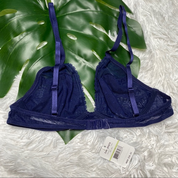 Free People | Deep Navy Triangle Bra NWT | 34B - Picture 5 of 7